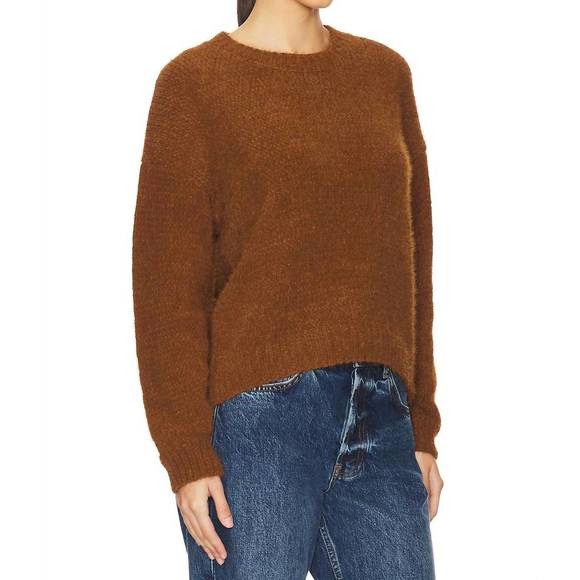 NEW BELLA DAHL drop shoulder sweater in bronzed maple - Picture 2 of 3